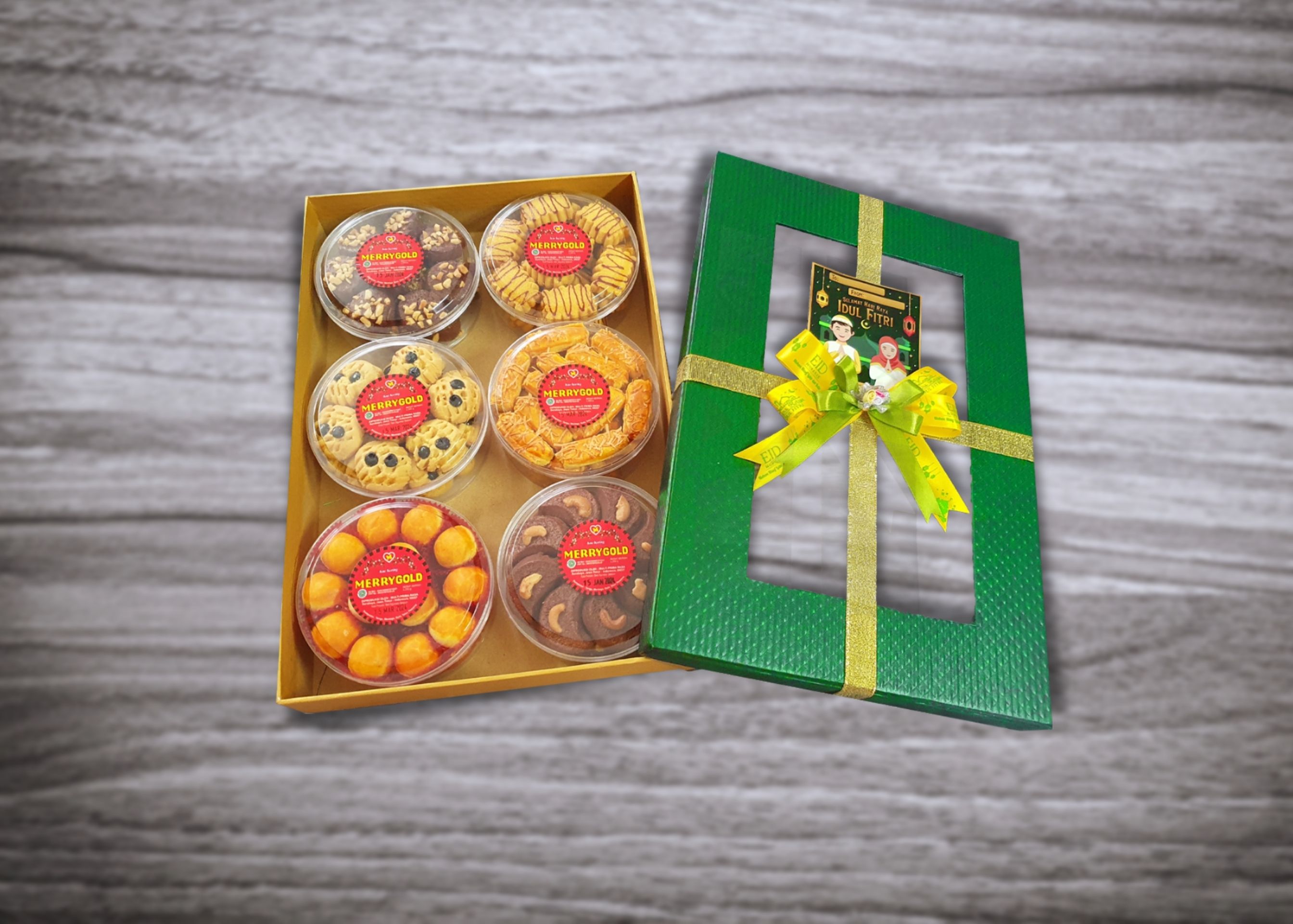 Paket Merrygold Hampers isi 6x250gr